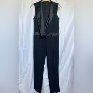 NINE WEST glamorous pantsuit, size 8 black